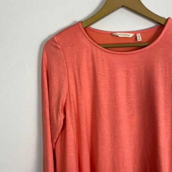 Soft Surroundings Layered Coral Top - Picture 3 of 9